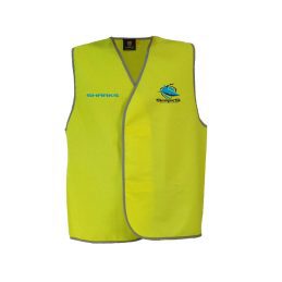 Cronulla Sharks NRL Hi Viz Work Vest Yellow