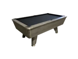 Slate 6ft Pool Snooker Billiard Table Ball Return English Style Pro Pool BLACK
