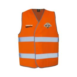 Wests Tigers NRL Hi Viz Work Vest With Reflective Tape Orange