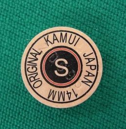 Layered Kamui Japan Pool Snooker Billiard Cue Tip Original TAN SOFT 14mm