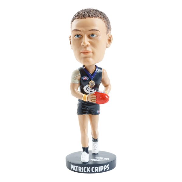 Carlton Blues Patrick Cripps Brownlow Medal AFL Bobblehead Collectible Bobble Head Statue