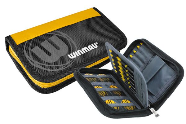 Winmau URBAN PRO Dart Board Darts Case Wallet Storage Yellow