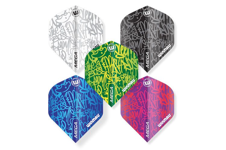 Winmau Dart Flights Mega Standard (Pack of 5 sets of 3 fights) - Image 2