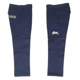 South Sydney Rabbitohs NRL Cargo Work Long Pants Navy