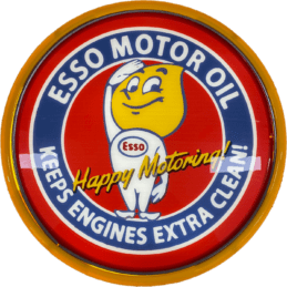 ESSO Motor Oil LED Bar Lighting Wall Sign Light Button Yellow