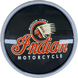 Indian Motorcycle LED Bar Lighting Wall Sign Light Button White