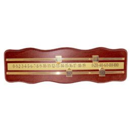 Pool Billiard Table Snooker Scoreboard Redwood and Brass
