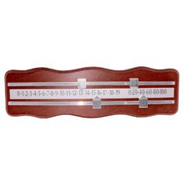 Pool Billiard Table Snooker Scoreboard Redwood and Chrome