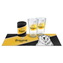 Bundy Bundaberg Rum Bar Runner Glasses Cooler Essentials Gift Pack
