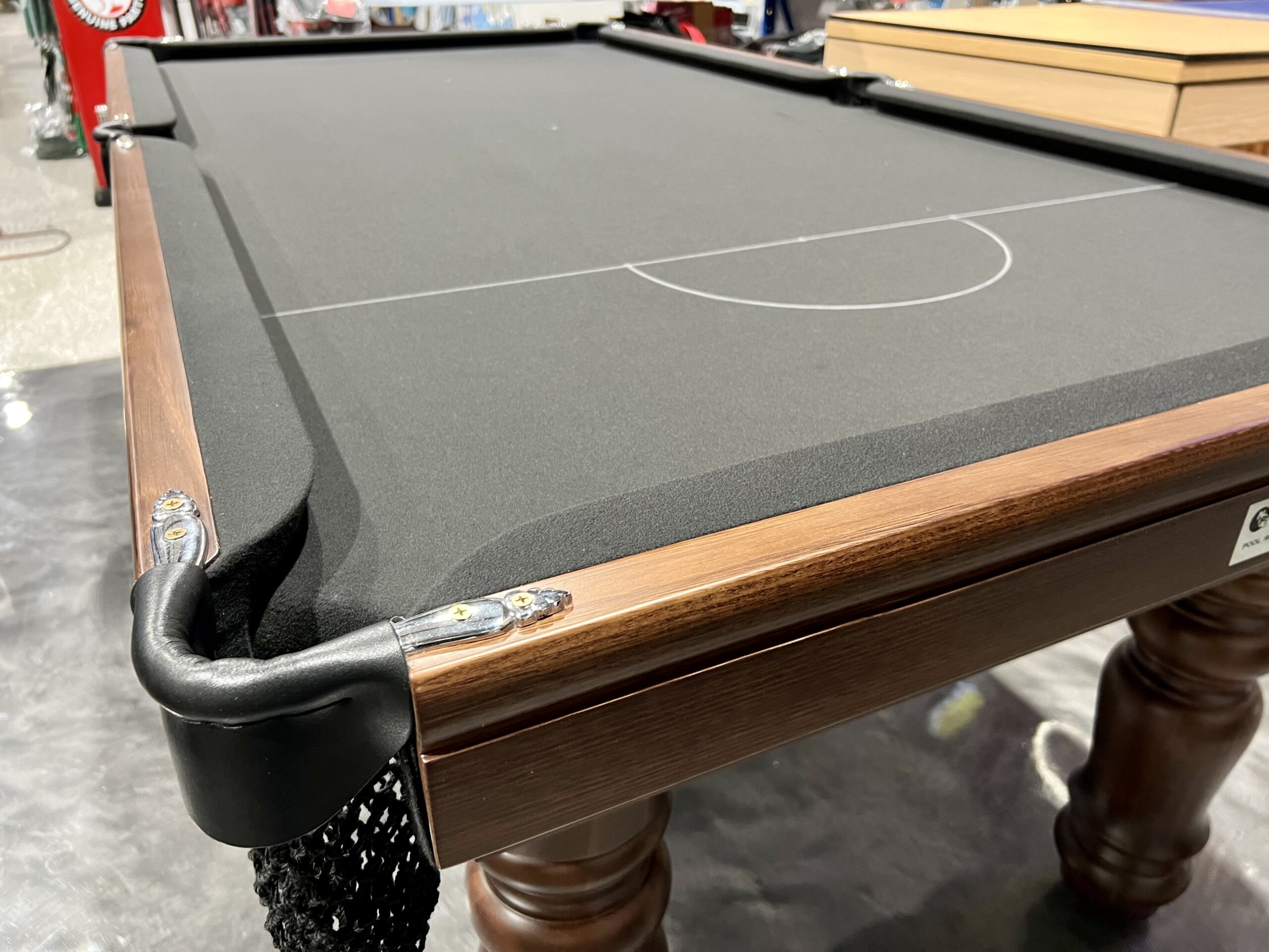 NPC Pool Table 7ft Brizilian Slate Top Walnut with Black Felt 7 NPC Pool Table 7ft Brizilian Slate Top Walnut with Black Felt - Image 7