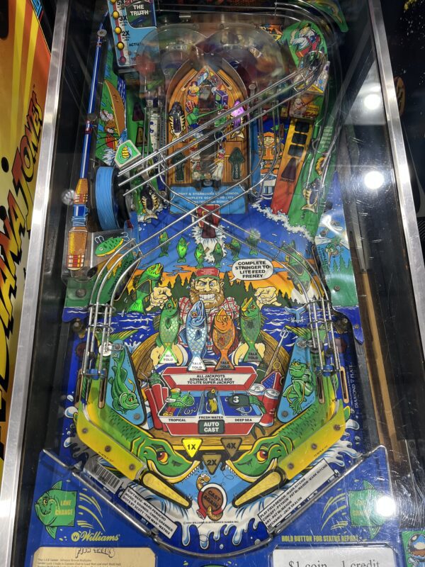 Williams Fishtails Fish Tails Pinball Machine Video Game - Image 6