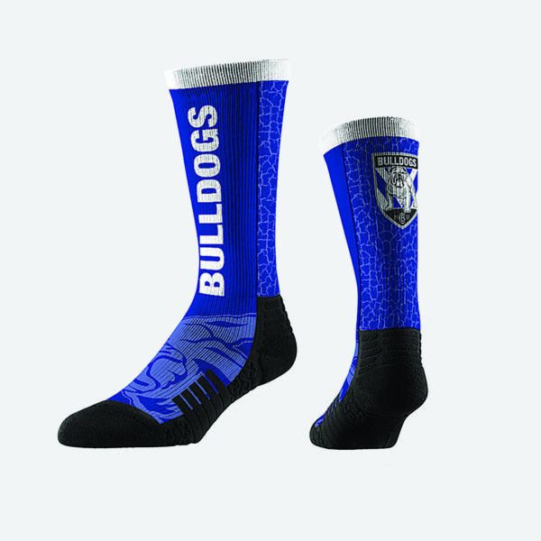 Canterbury Bulldogs NRL Wordmark Knit Adult Socks