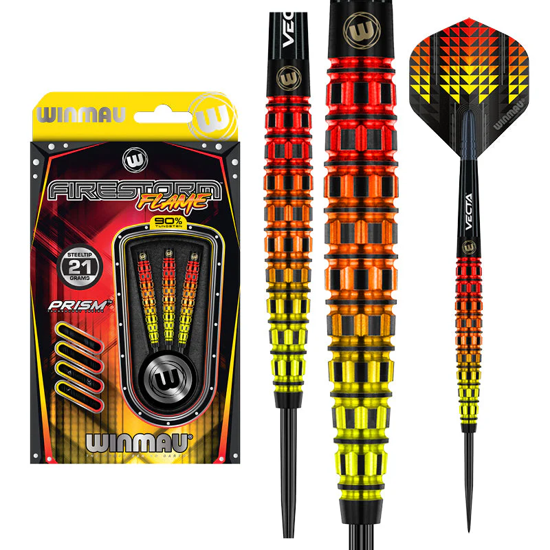 WINMAU Firestorm Flame 90% Tungsten Darts