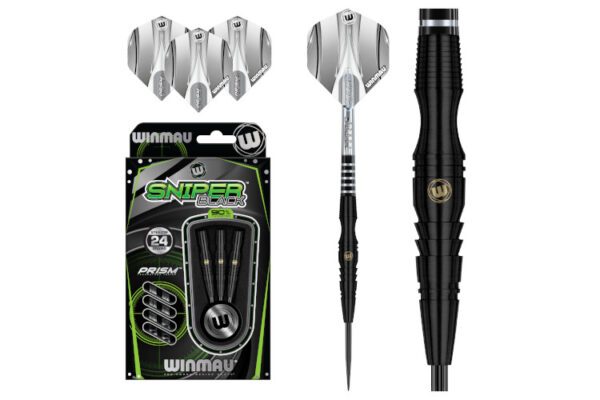 WINMAU Sniper Black Natural Finish 90% Tungsten Darts