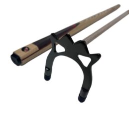 FULL ASH With Red Wood Flame Pool Snooker Billiard Cue SPIDER, 1 x BLACK Chrome Spider