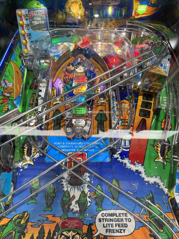 Williams Fishtails Fish Tails Pinball Machine Video Game Restored - Image 5