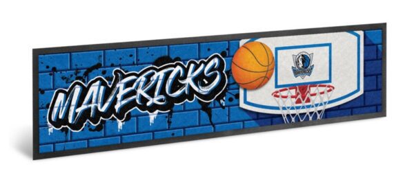 NBA Dallas Mavericks Basketball Bar Runner Mat