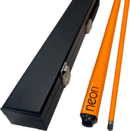 GRAFEX NEON ORANGE Graphite multi-weight system Pool Snooker Billiard Cue and Black Cue Case