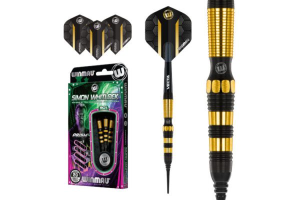 Winmau Simon Whitlock Onyx 18 gram barrel/20 gram Soft Tip 90% Tungsten Darts