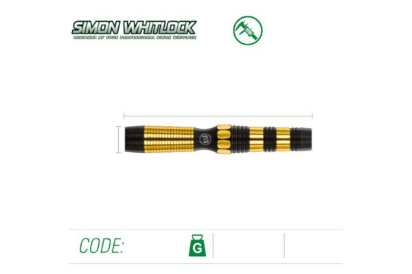 Winmau Simon Whitlock Onyx 18 gram barrel/20 gram Soft Tip 90% Tungsten Darts - Image 3