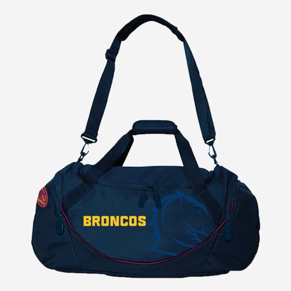 Brisbane Broncos NRL Large Shadow Sports Bag Shoulder Strap