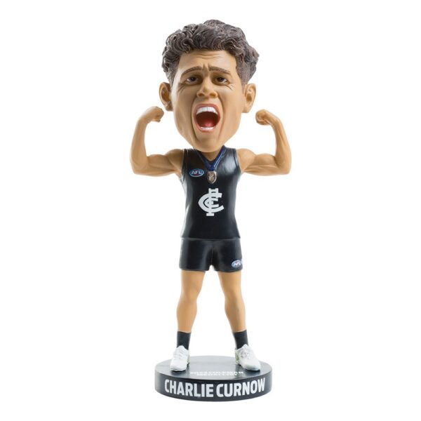 Carlton Blues Charlie Curnow 2023 Coleman Medal AFL Bobblehead Collectible Bobble Head Statue