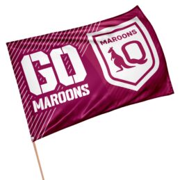 2025 State of Origin QLD Queensland GO Maroons GAME DAY FLAG