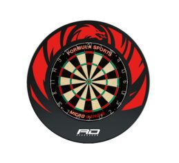 Formula Sports Micro Band 3 Dart Board and Red Dragon Dartboard Surround Set