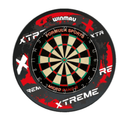Formula Sports Micro Band 3 Dart Board and Winmau Xtreme Red Retro Dartboard Surround Set