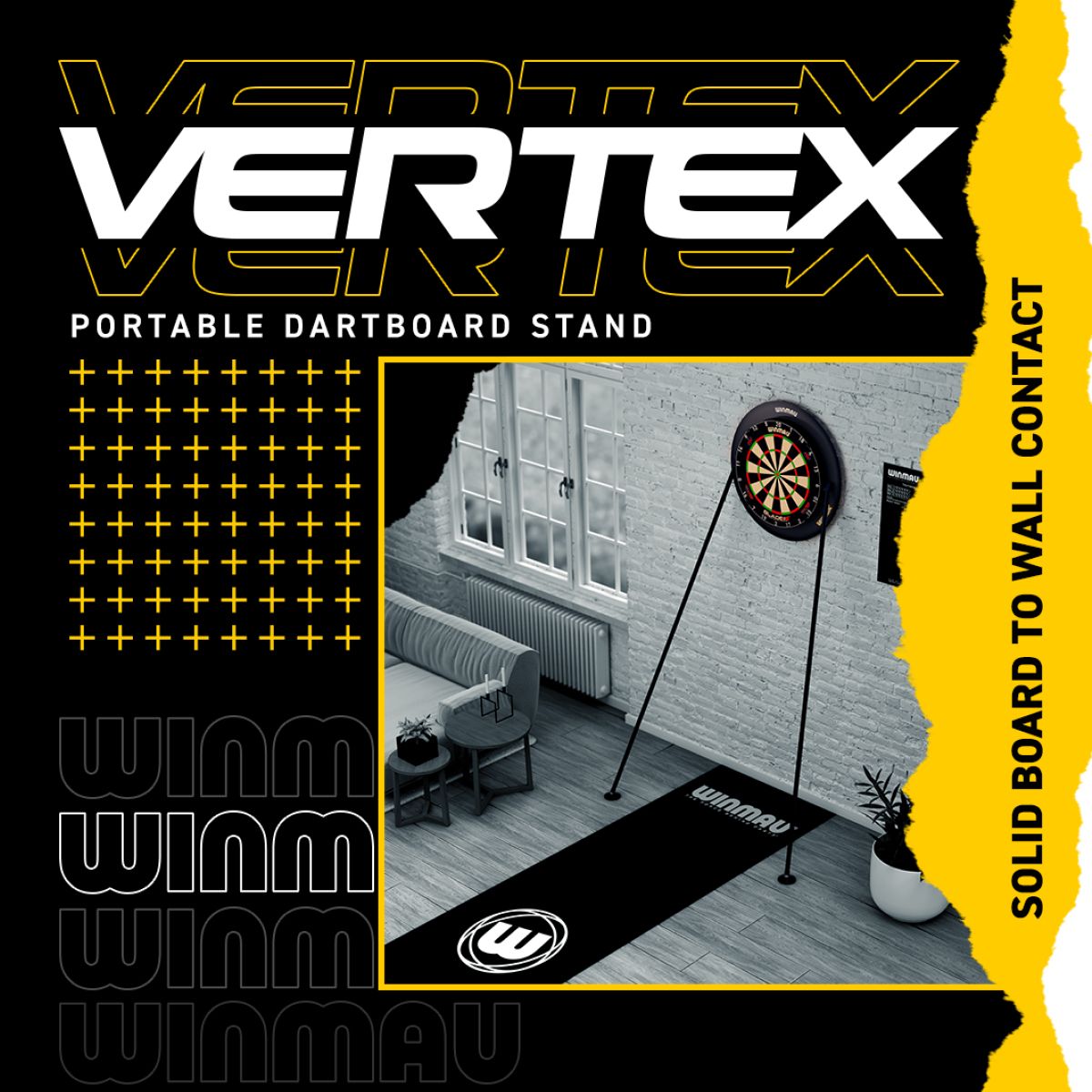 Winmau Vertex Quick Dartboard Stand - Image 2