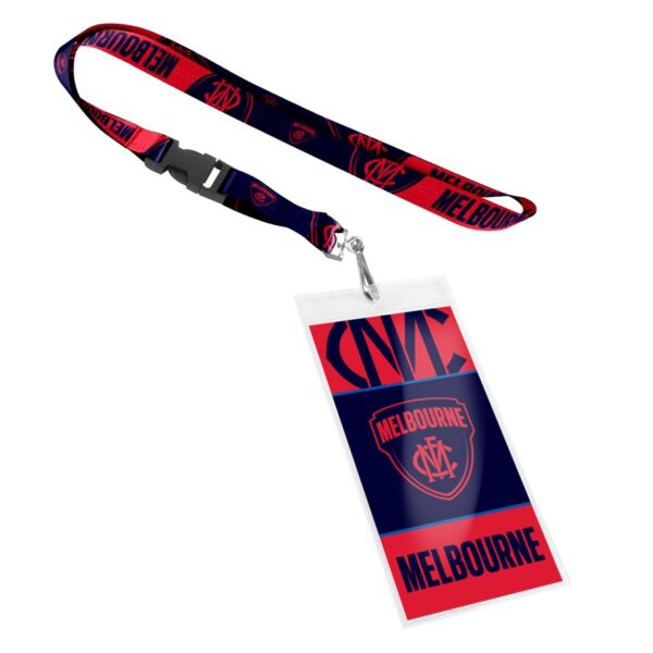 Melbourne Demons AFL Lanyard with Breakaway Swivel Hook
