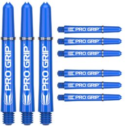 Target Pro Grip Blue Nylon Dart Shafts Stems MULTIPACK  3 x Sets of 3 Solid Colour