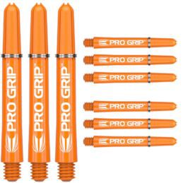 Target Pro Grip Orange Nylon Dart Shafts Stems MULTIPACK  3 x Sets of 3 Solid Colour