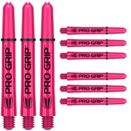 Target Pro Grip Pink Nylon Dart Shafts Stems MULTIPACK 3 x Sets of 3 Solid Colour
