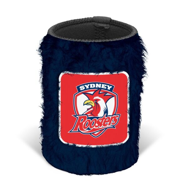 Sydney Roosters NRL FLUFFY Beer Can Bottle Cooler Stubby Holder