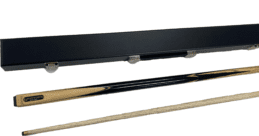 Lumex Wentworth England Pool Snooker Billiard Cue Clear Maple and Black Cue Case Set