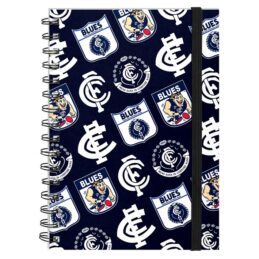 Carlton Blues AFL Through The Years A5 Spiral Notebook