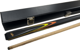 Dufferin HCY Ash Yellow and Orange Pool Snooker Billiard Cue and Case Set