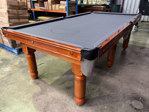 2nd Hand Teak 8ft Pool Snooker Billiard Table New Felt & Pockets