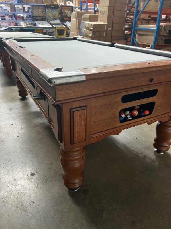 2nd Hand Pub Pool Table 7ft New Strachan Silver Felt - Image 5