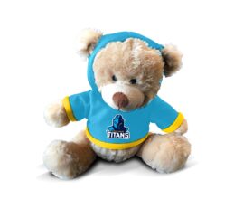Gold Coast Titans NRL Hooded Plush Teddy Bear Official Licensed Supporter Collectible Gift
