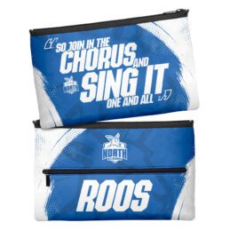 North Melbourne Kangaroos AFL Large Graphic Pencil Case for School Work Stationary
