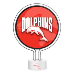 Dolphins NRL Team Light Up Neon Bar Sign
