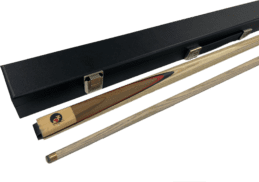 FULL ASH With Red Wood Flame Pool Snooker Billiard Cue and Cue Case Set