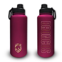 Brisbane Broncos NRL Stainless Steel Double Walled Water Drink Bottle