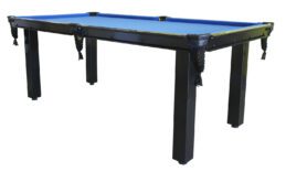SOS Patio Pool Snooker Billiard Table 7ft Black Powder Coated