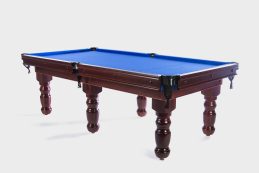 Traditional Sapphire Walnut Pool Snooker Billiard Table 7ft Blue Felt