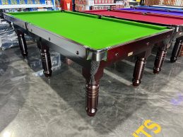 Standard Traditional Dark Walnut Pool Snooker Billiard Table 8ft Green Felt