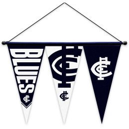Carlton Blues AFL Felt Wall Pennant Hanger Flag Banner