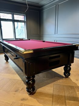 NPC Tasmanian Oak Walnut Colour Coin Operated Pool Table 8' x 4'